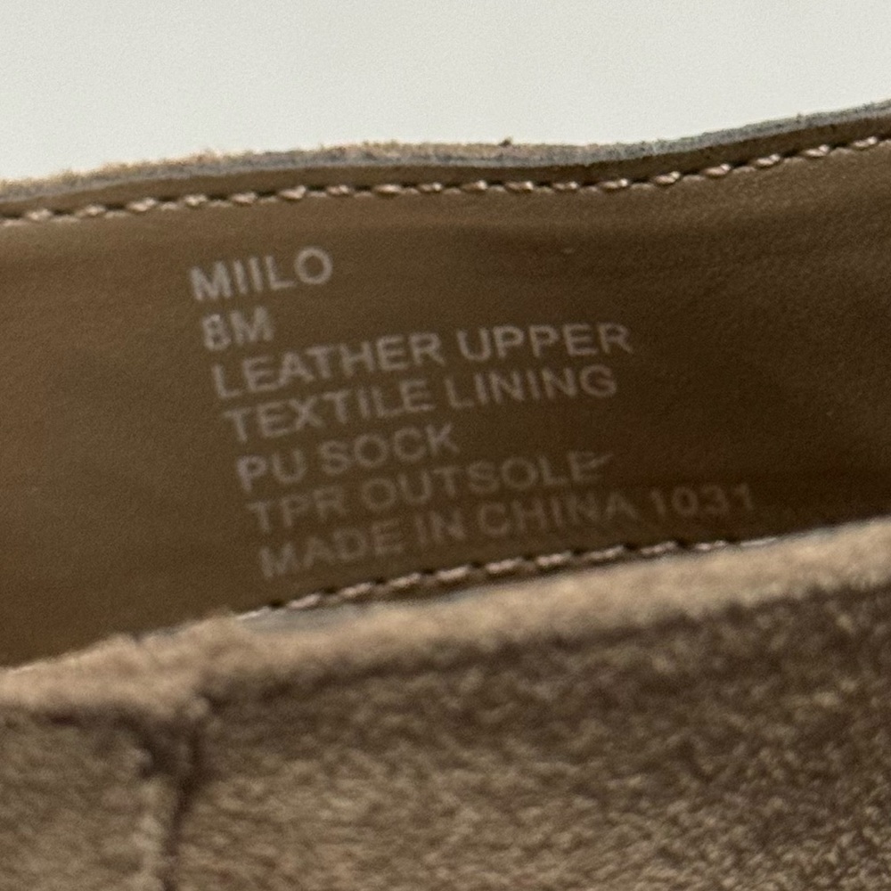 Steve Madden “MIILO” Taupe Suede Leather Mules NWOT/NWOB - Picture 8 of 9